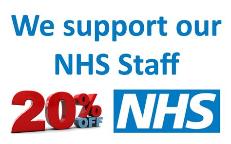 Thank you Staff Discount for NHS .